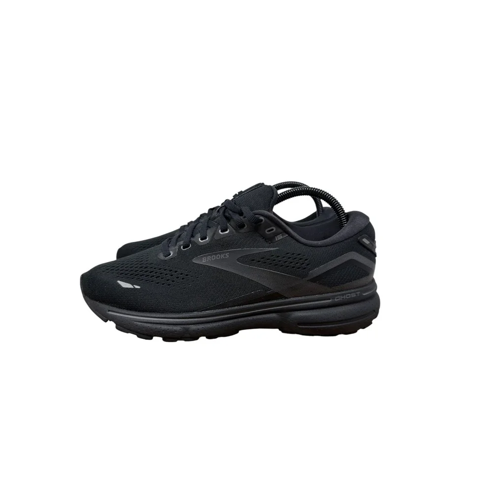 Brooks Ghost 15 Running Shoes Womens 8.5 Wide Black Neutral Sneakers 1203801D020